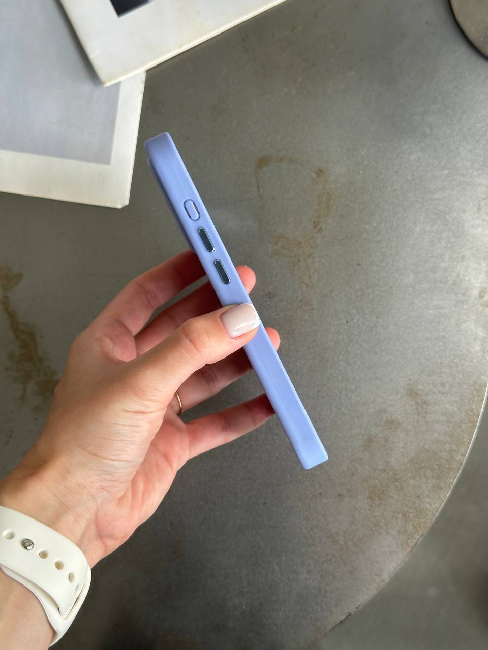 Чохол матовий з Magsafe на iPhone 15 Pro Max Blue