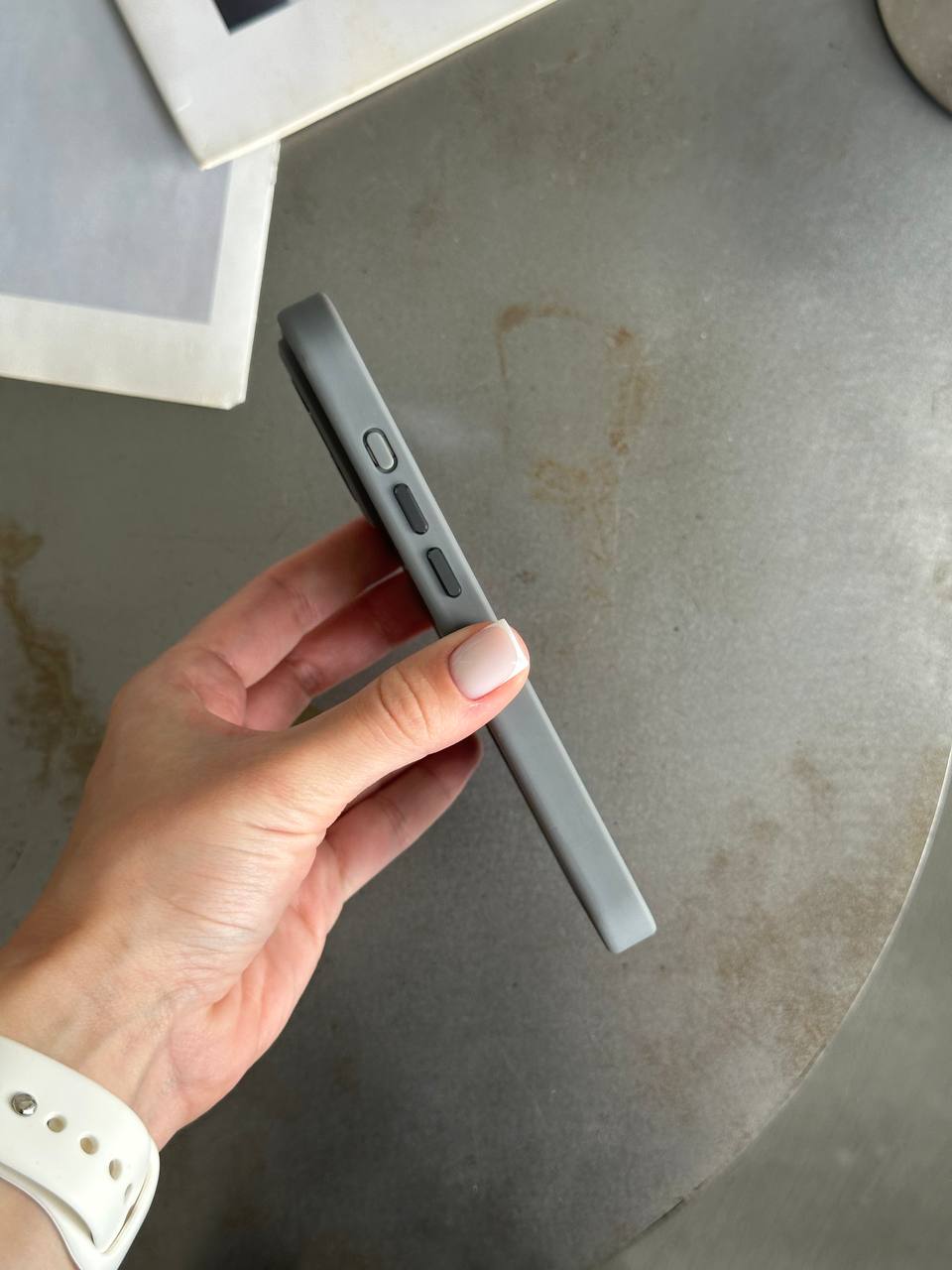 Чохол матовий з Magsafe на iPhone 15 Pro Gray