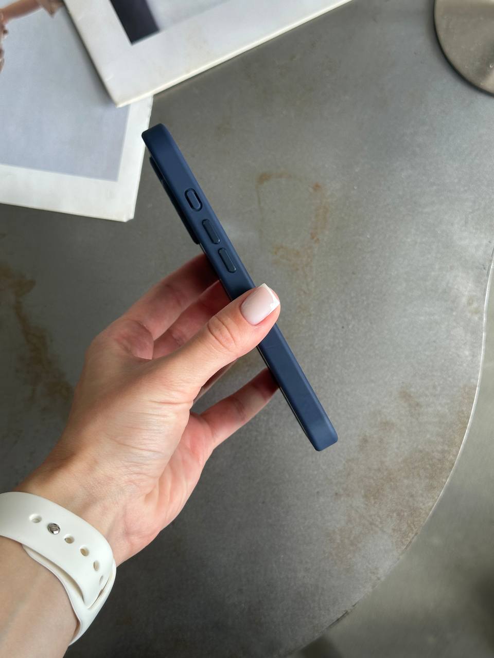 Чохол матовий з Magsafe на iPhone 16 Dark Blue
