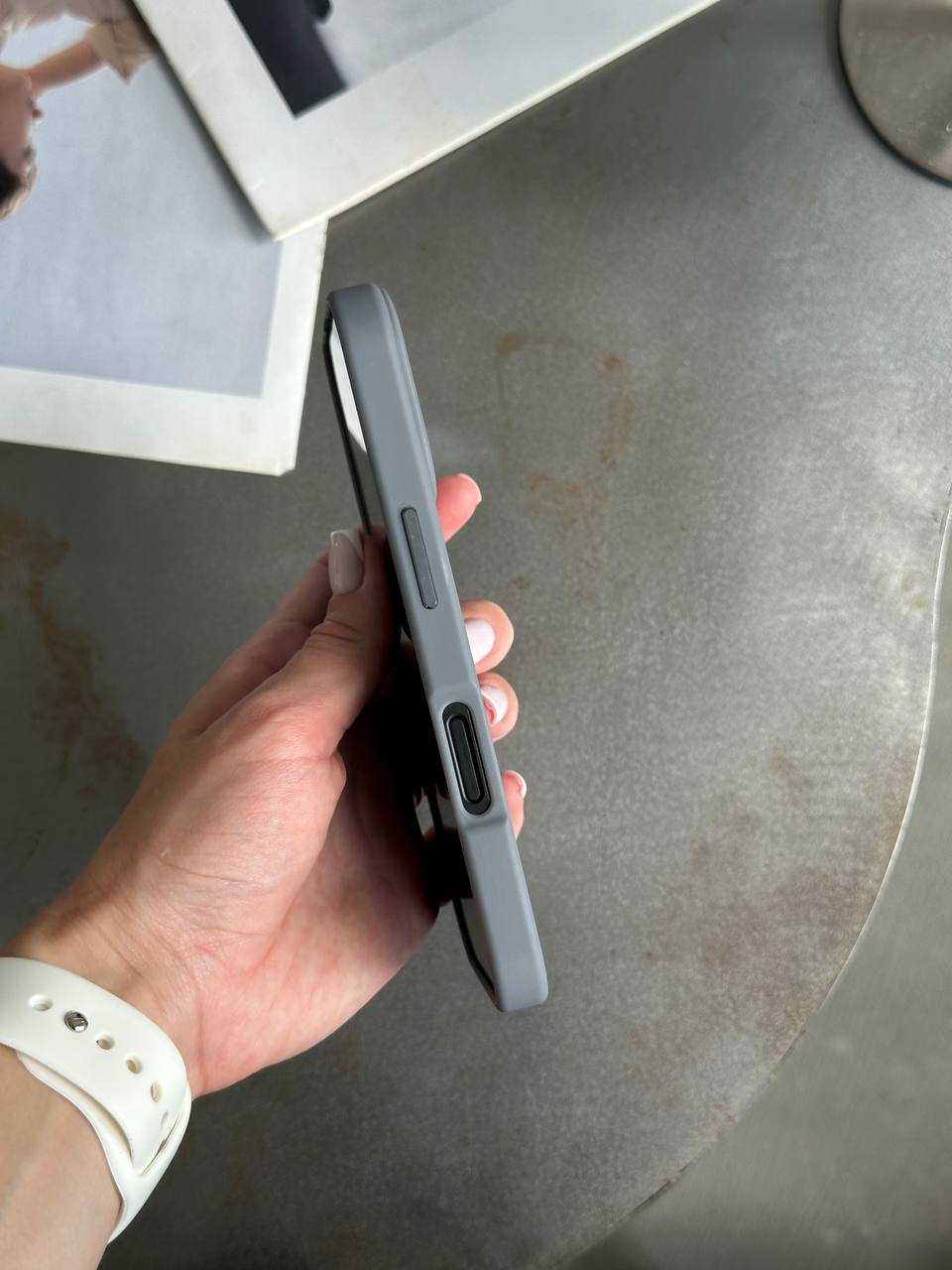 Чохол матовий з Magsafe на iPhone 16 Gray