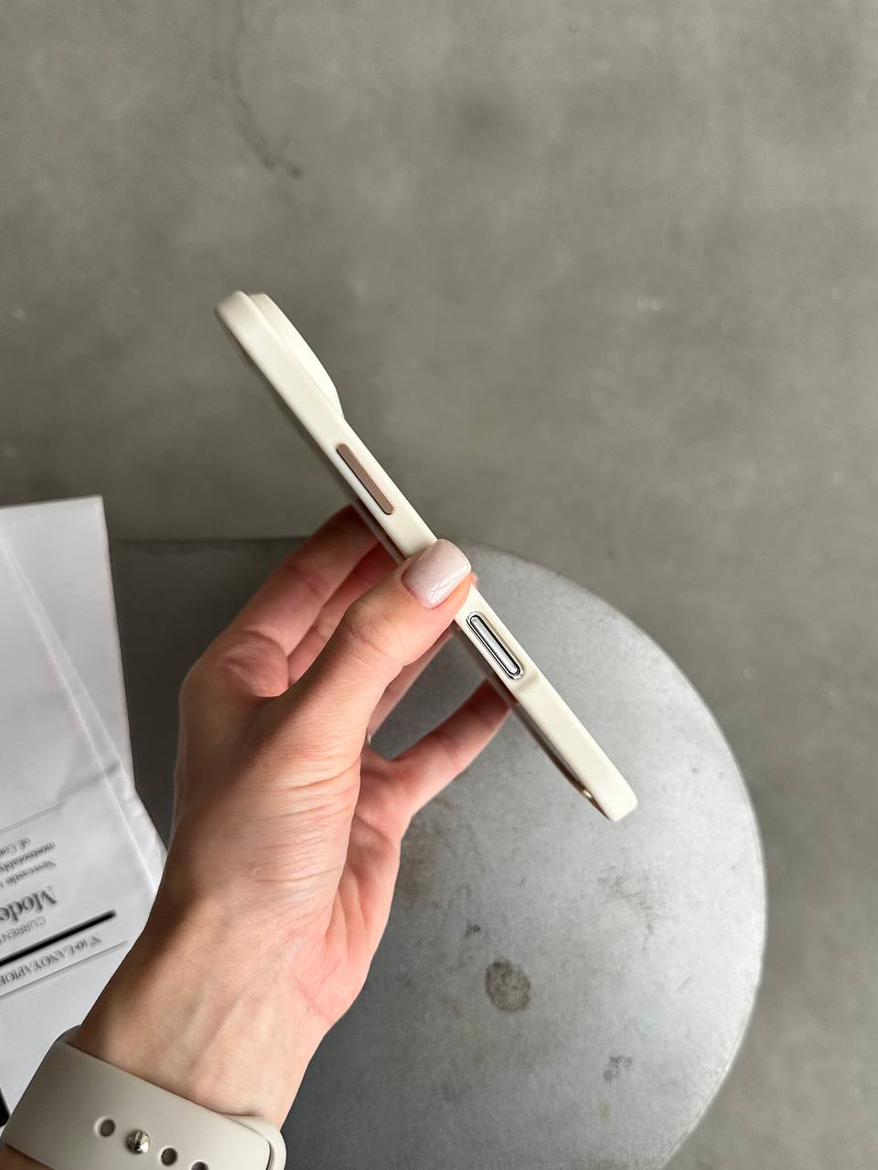 Чохол матовий з Magsafe на iPhone 17 Air Beige