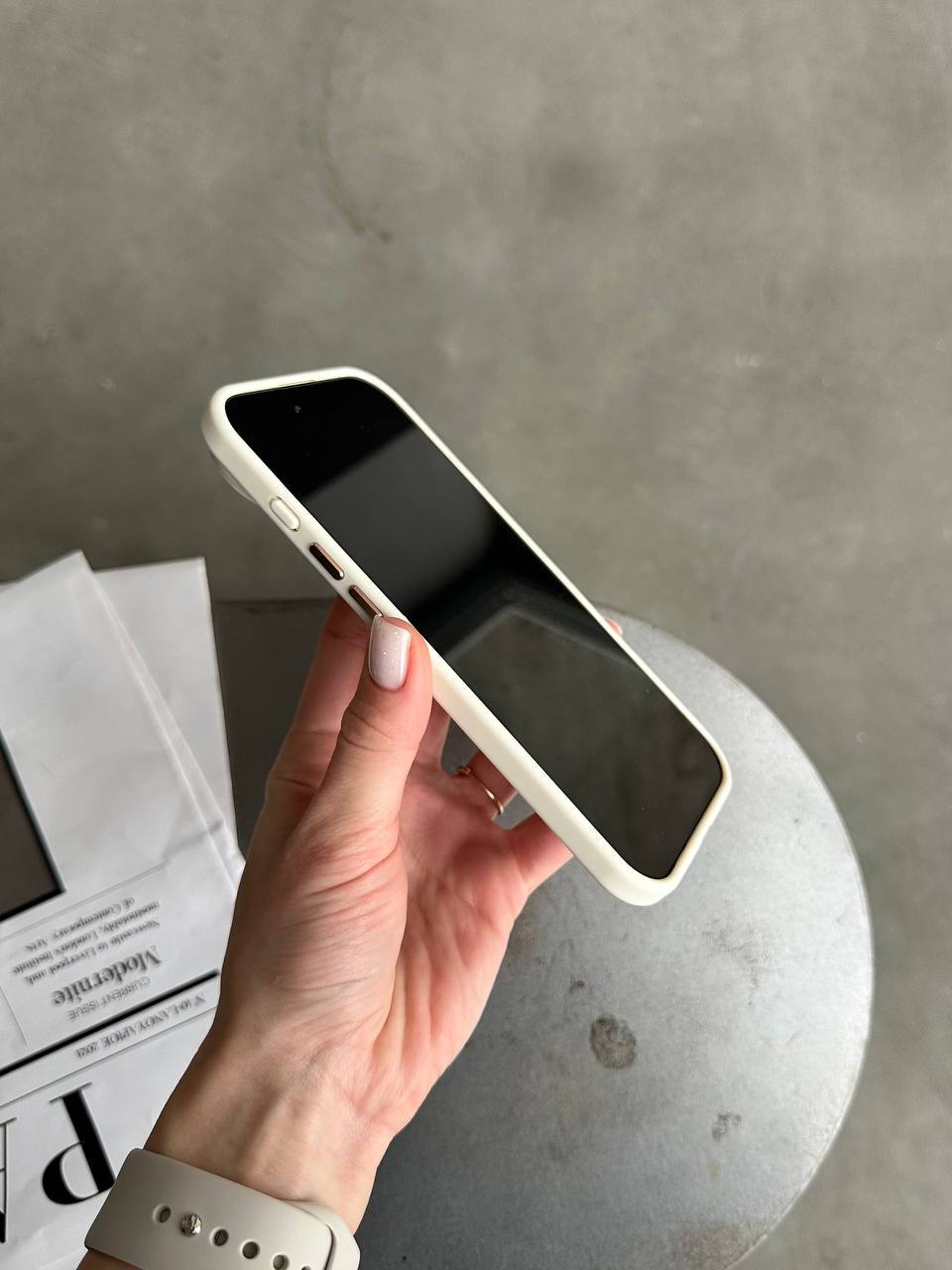Чохол матовий з Magsafe на iPhone 17 Air Beige