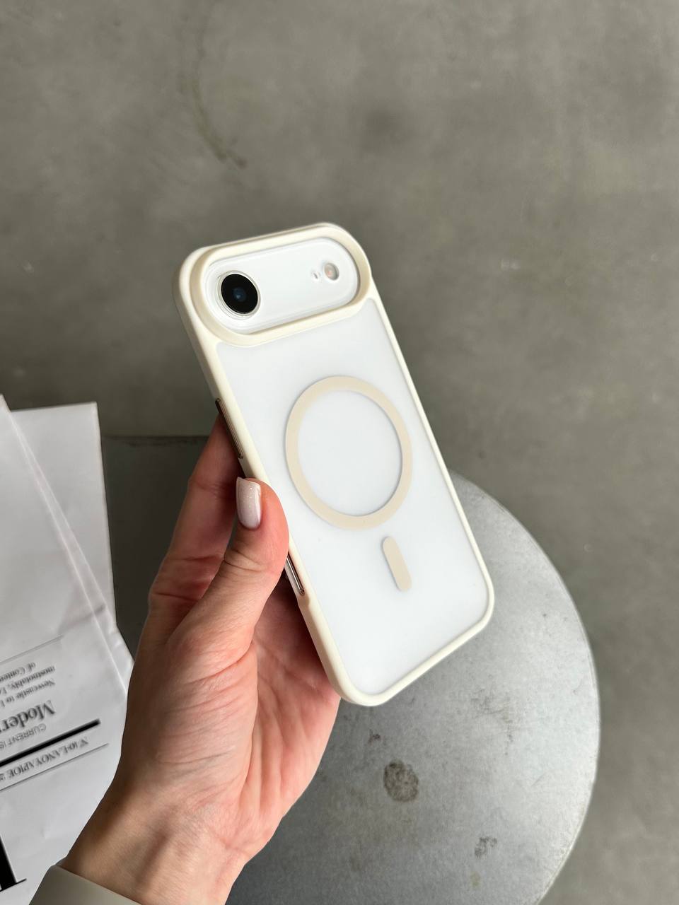 Чохол матовий з Magsafe на iPhone 17 Air Beige