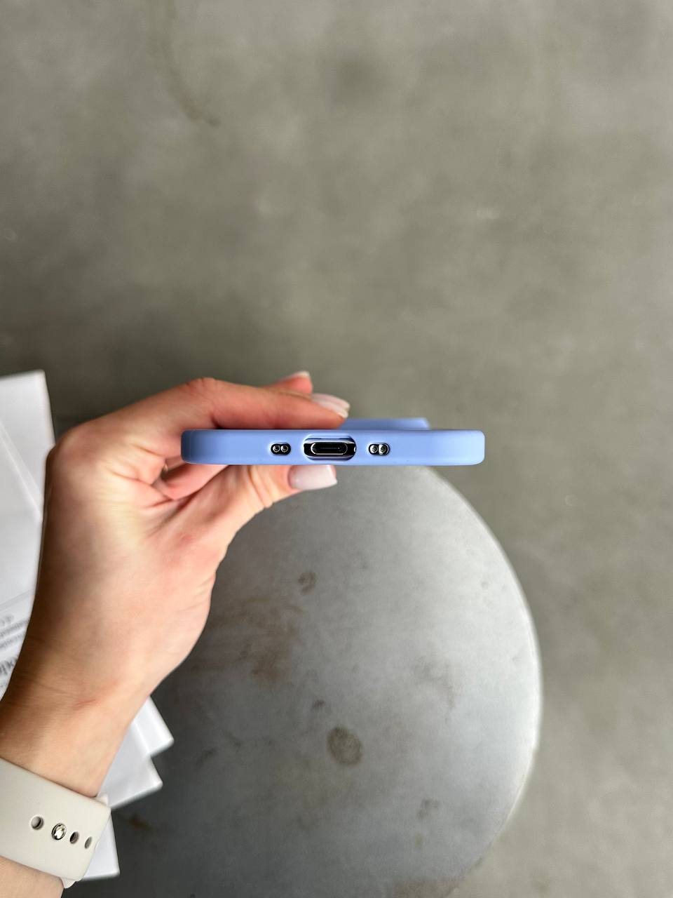 Чохол матовий з Magsafe на iPhone 17 Air Blue