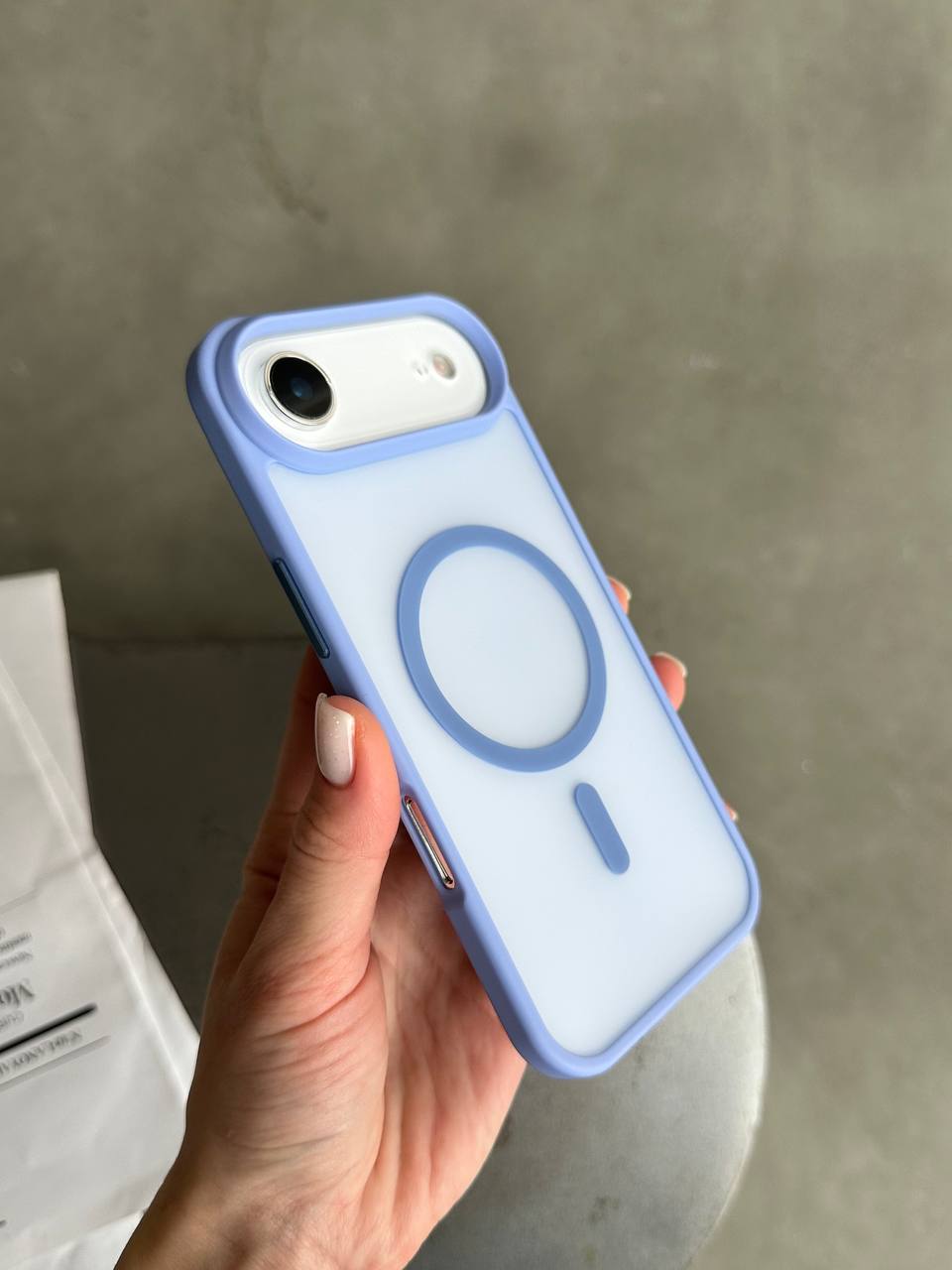 Чохол матовий з Magsafe на iPhone 17 Air Blue