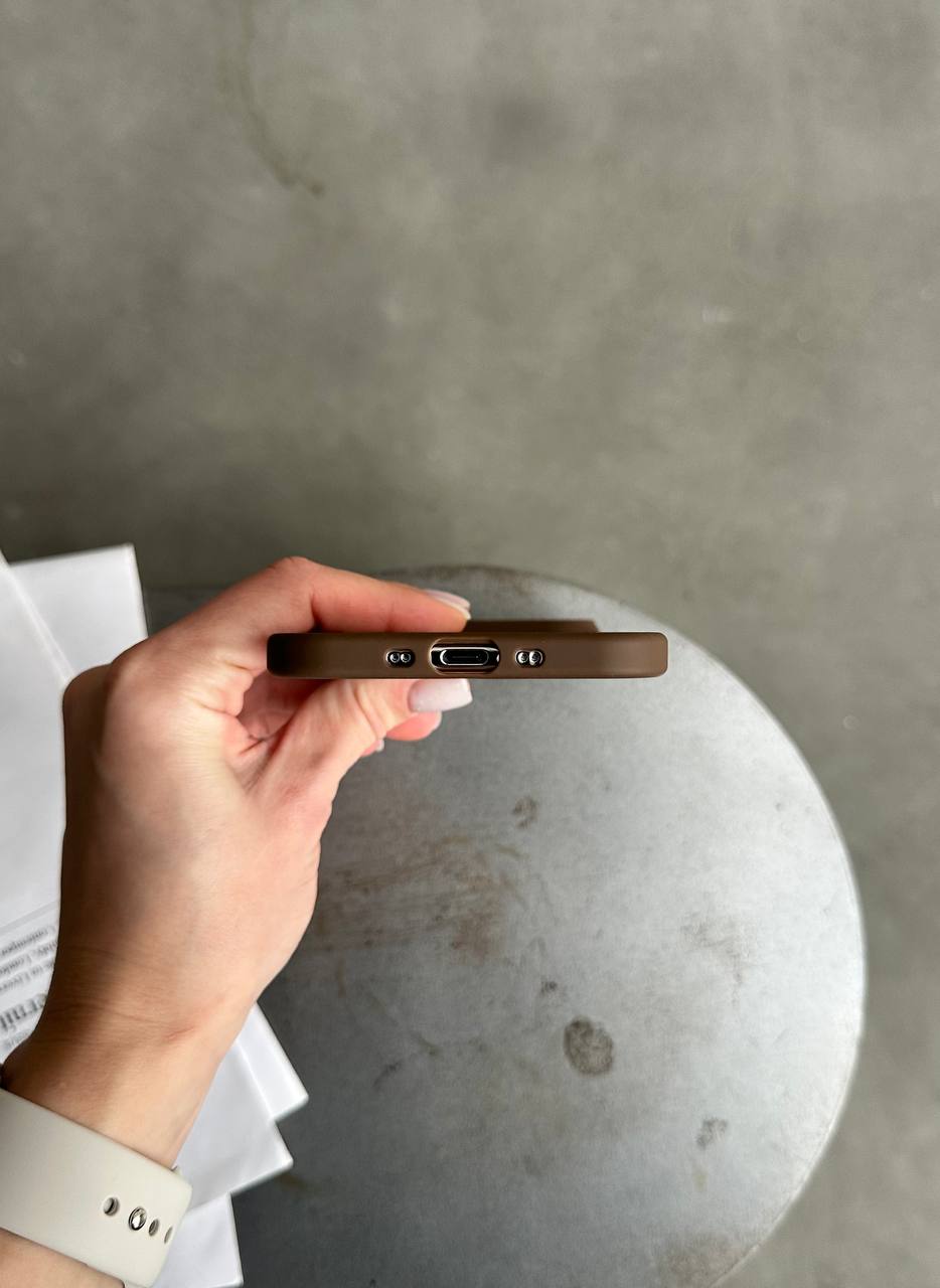 Чохол матовий з Magsafe на iPhone 17 Air Brown