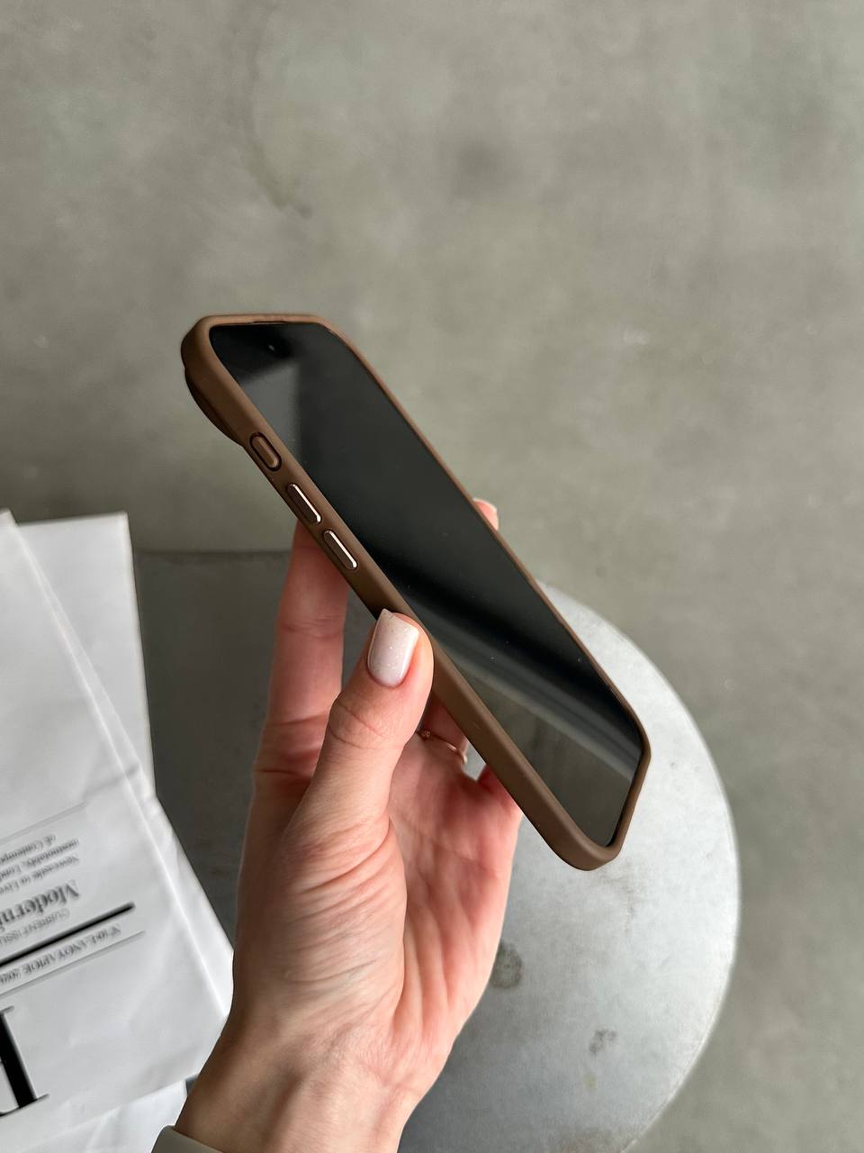 Чохол матовий з Magsafe на iPhone 17 Air Brown
