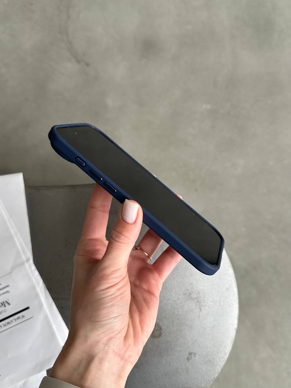 Чохол матовий з Magsafe на iPhone 17 Air Dark Blue