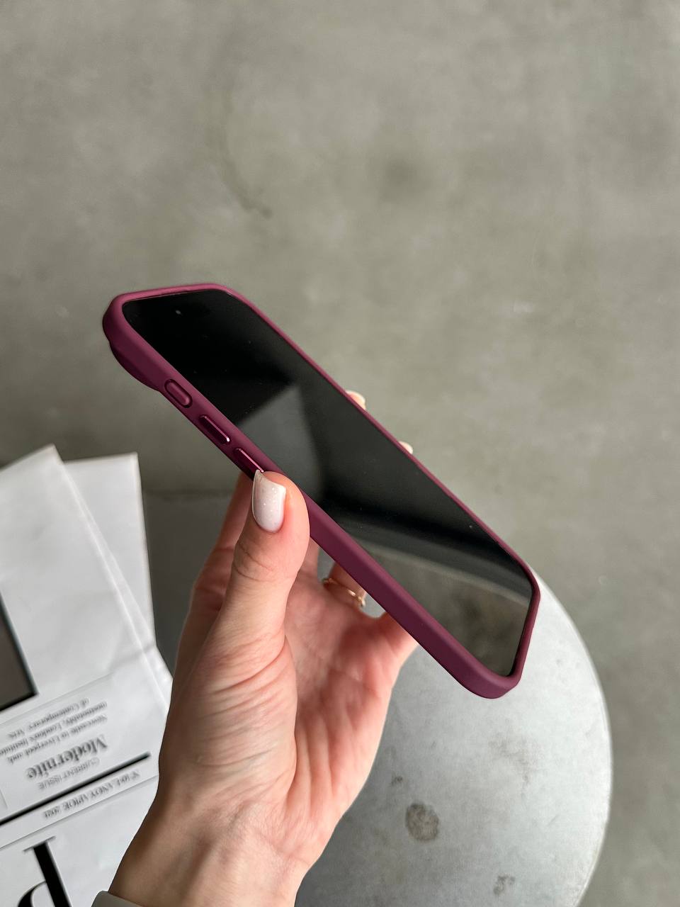 Чохол матовий з Magsafe на iPhone 17 Air Wine