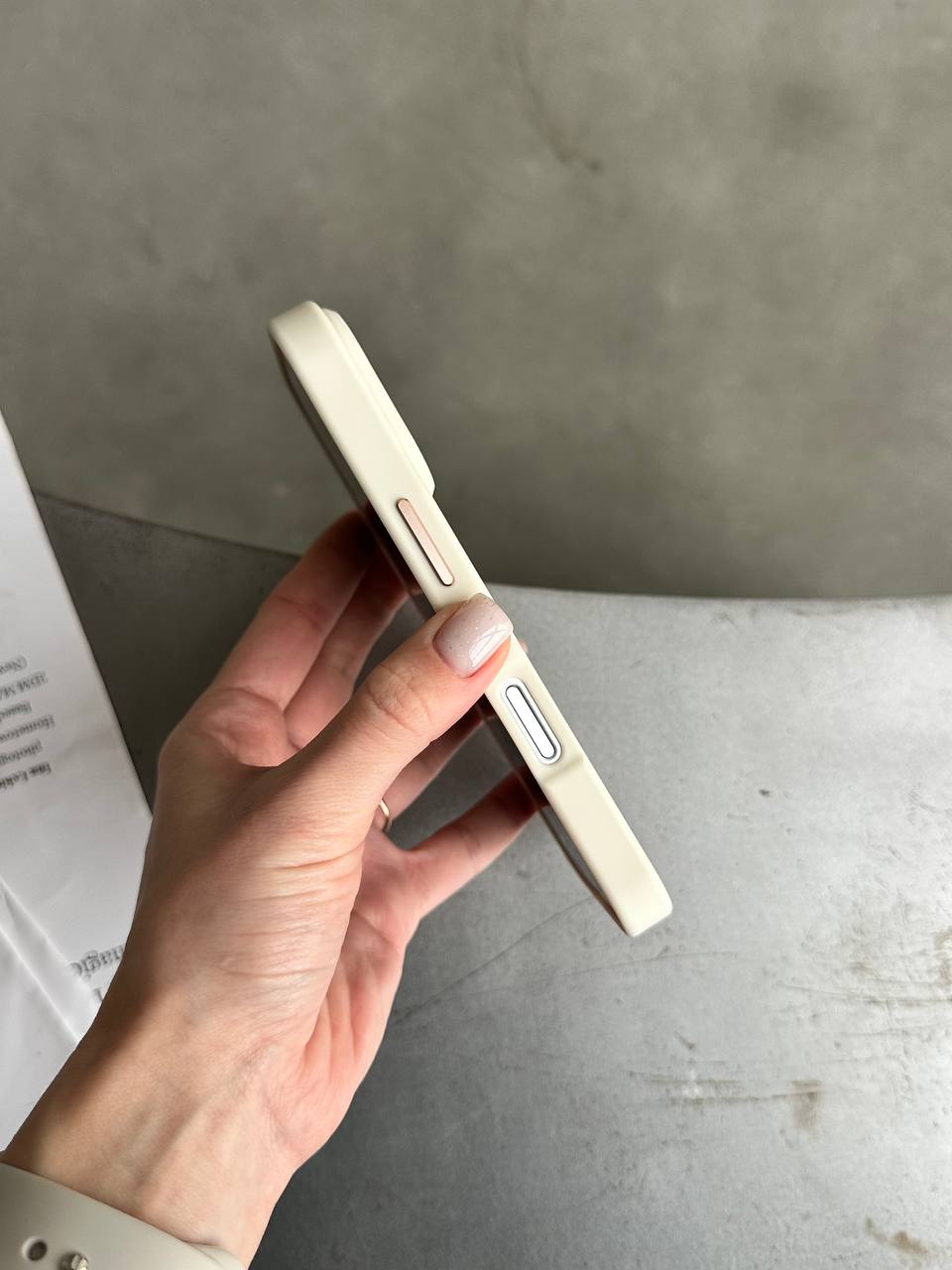 Чохол матовий з Magsafe на iPhone 17 Pro Beige