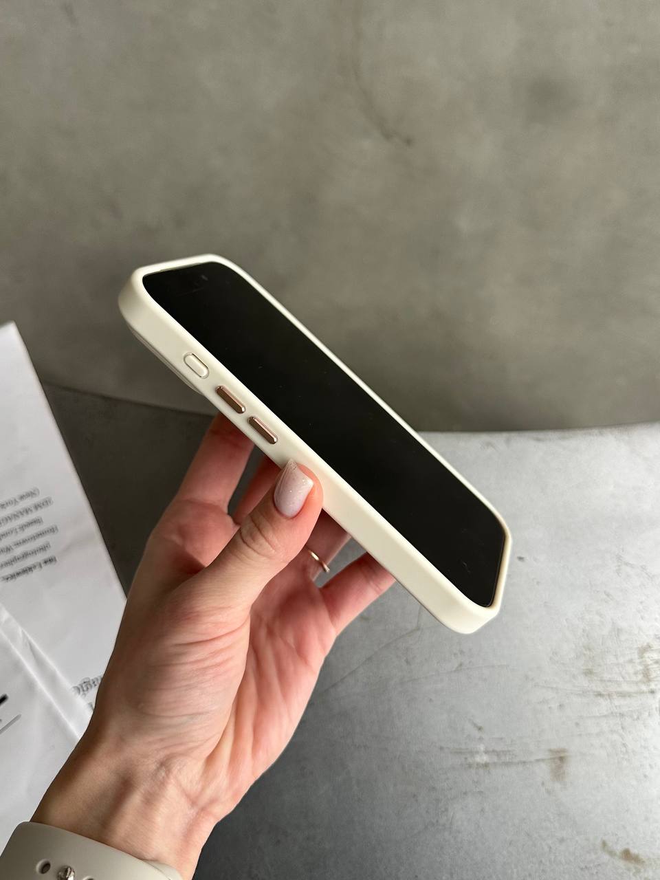 Чохол матовий з Magsafe на iPhone 17 Pro Beige