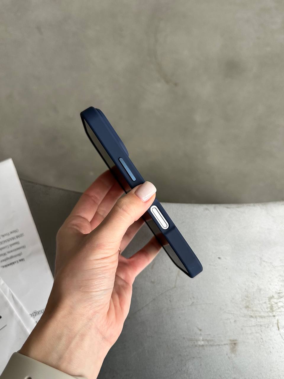 Чохол матовий з Magsafe на iPhone 17 Pro Max Dark Blue