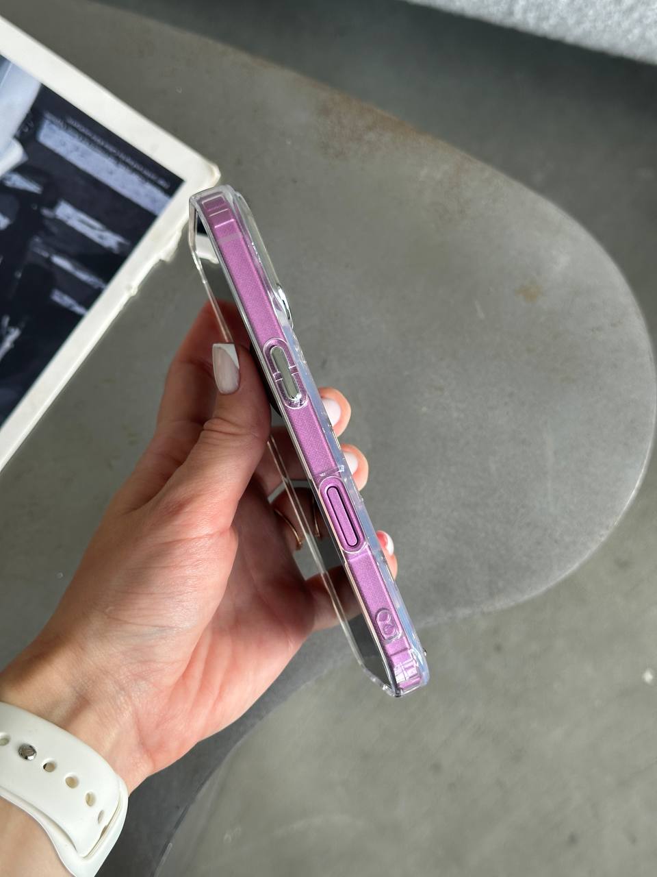 Чохол прозорий Bow Case з бантиками на iPhone 16+