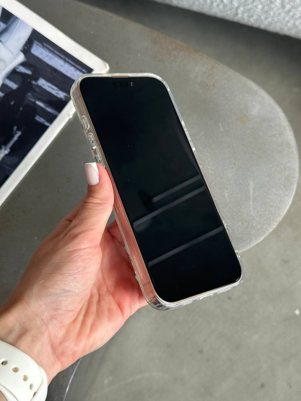 Чохол прозорий Bow Case з бантиками на iPhone 16 Pro