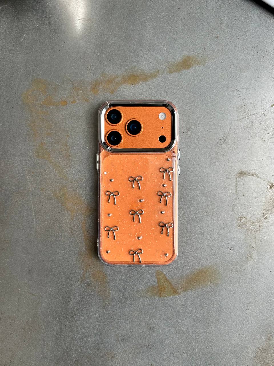 Чохол прозорий Bow Case з бантиками на iPhone 17 Pro