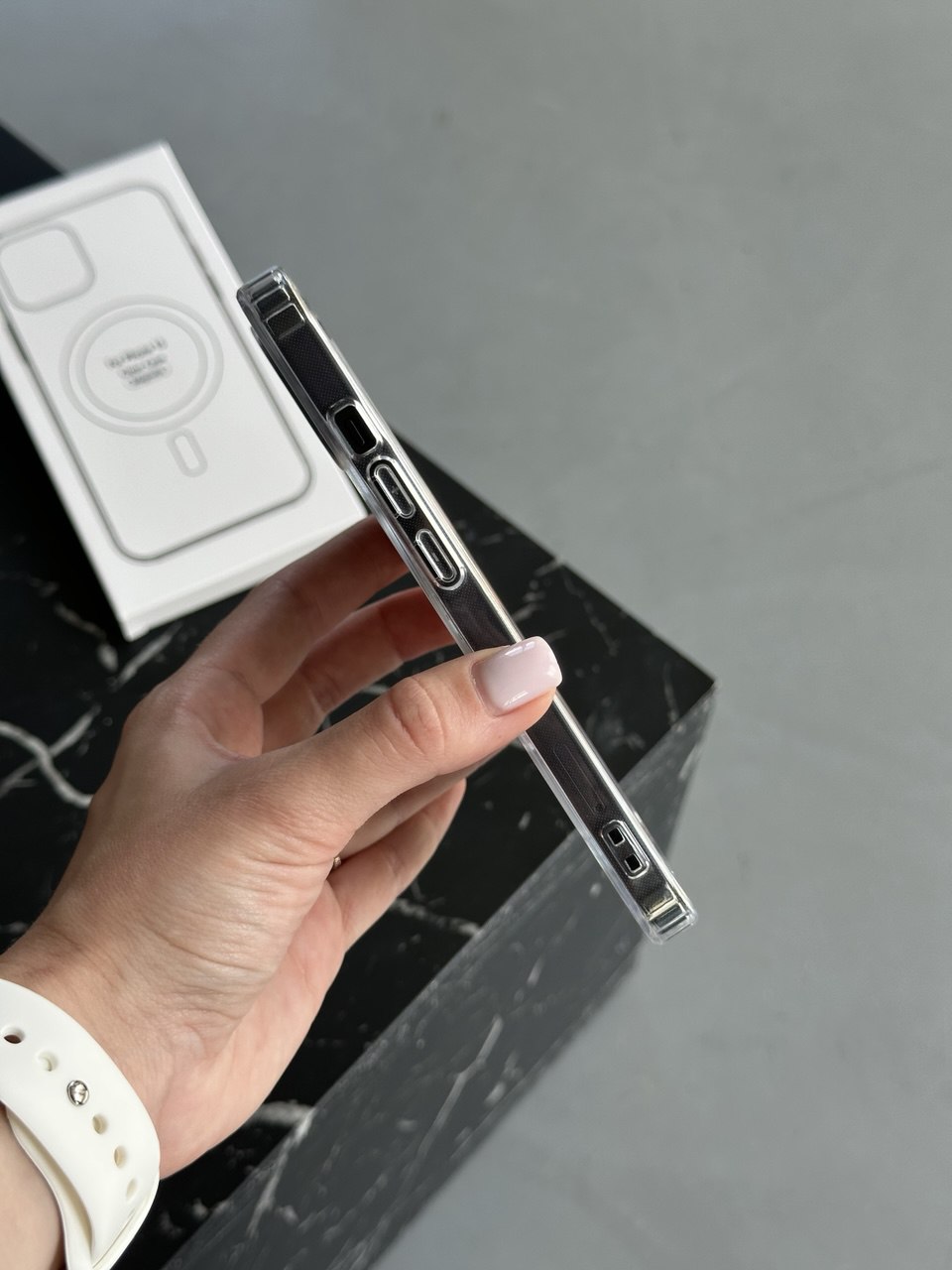Чохол прозорий Clear Case з Magsafe на iPhone 13 Pro