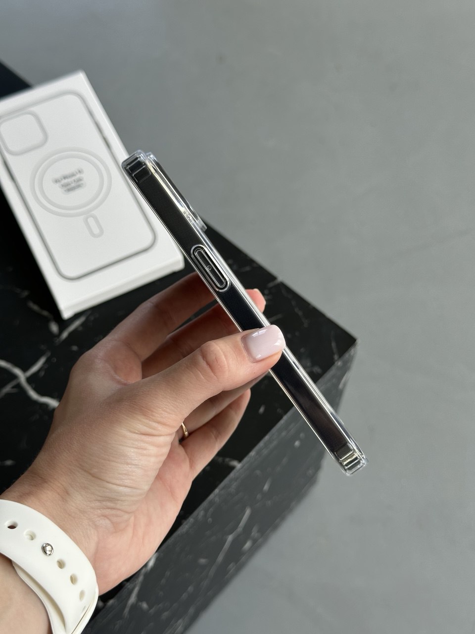 Чохол прозорий Clear Case з Magsafe на iPhone 13 Pro