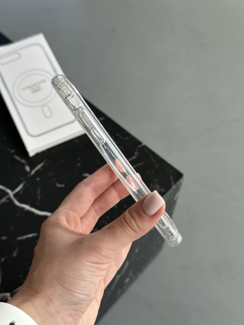 Чехол прозрачный Clear Case с Magsafe на iPhone 7 / 8/SE