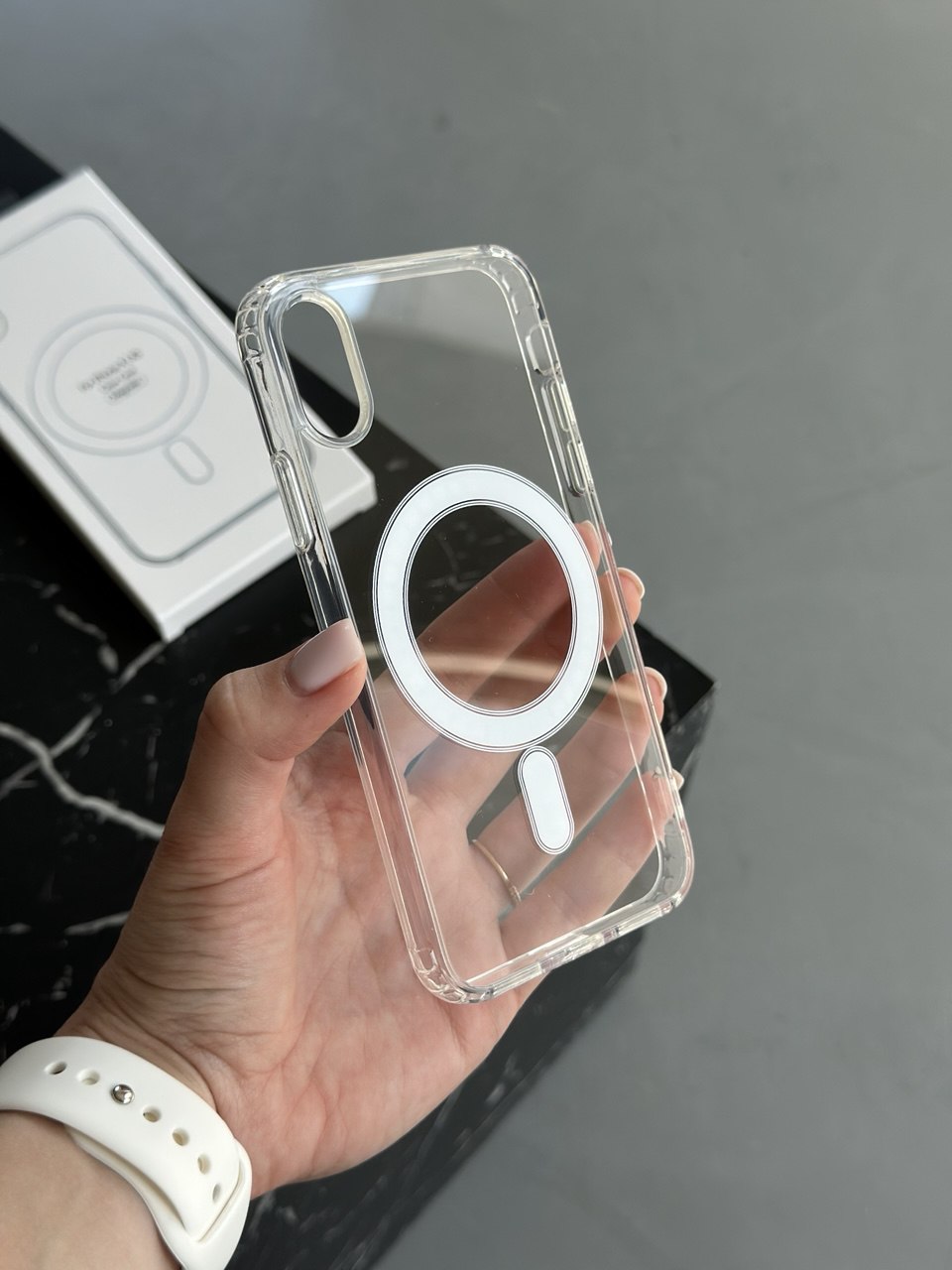 Чохол прозорий Clear Case з Magsafe на iPhone ХR