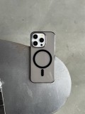 Чохол прозорий Crystal case з Magsafe на iPhone 16 Pro Max Black