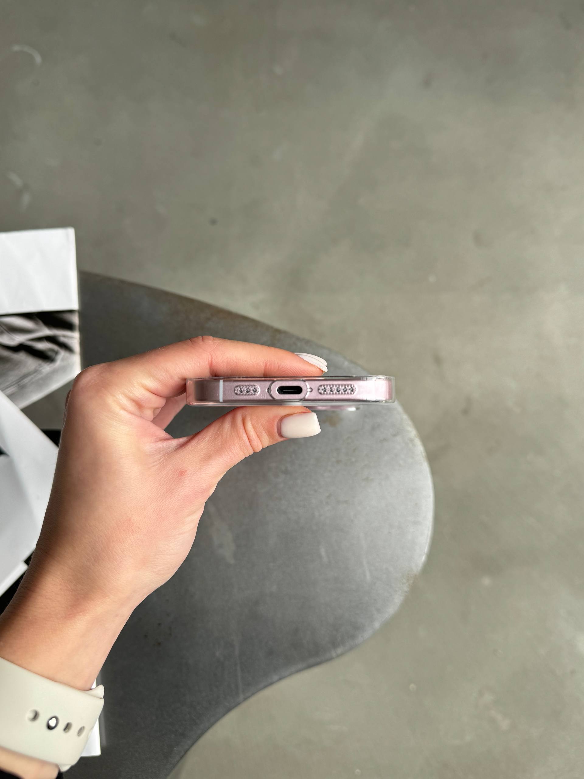 Чохол прозорий Crystal case з Magsafe на iPhone 14+