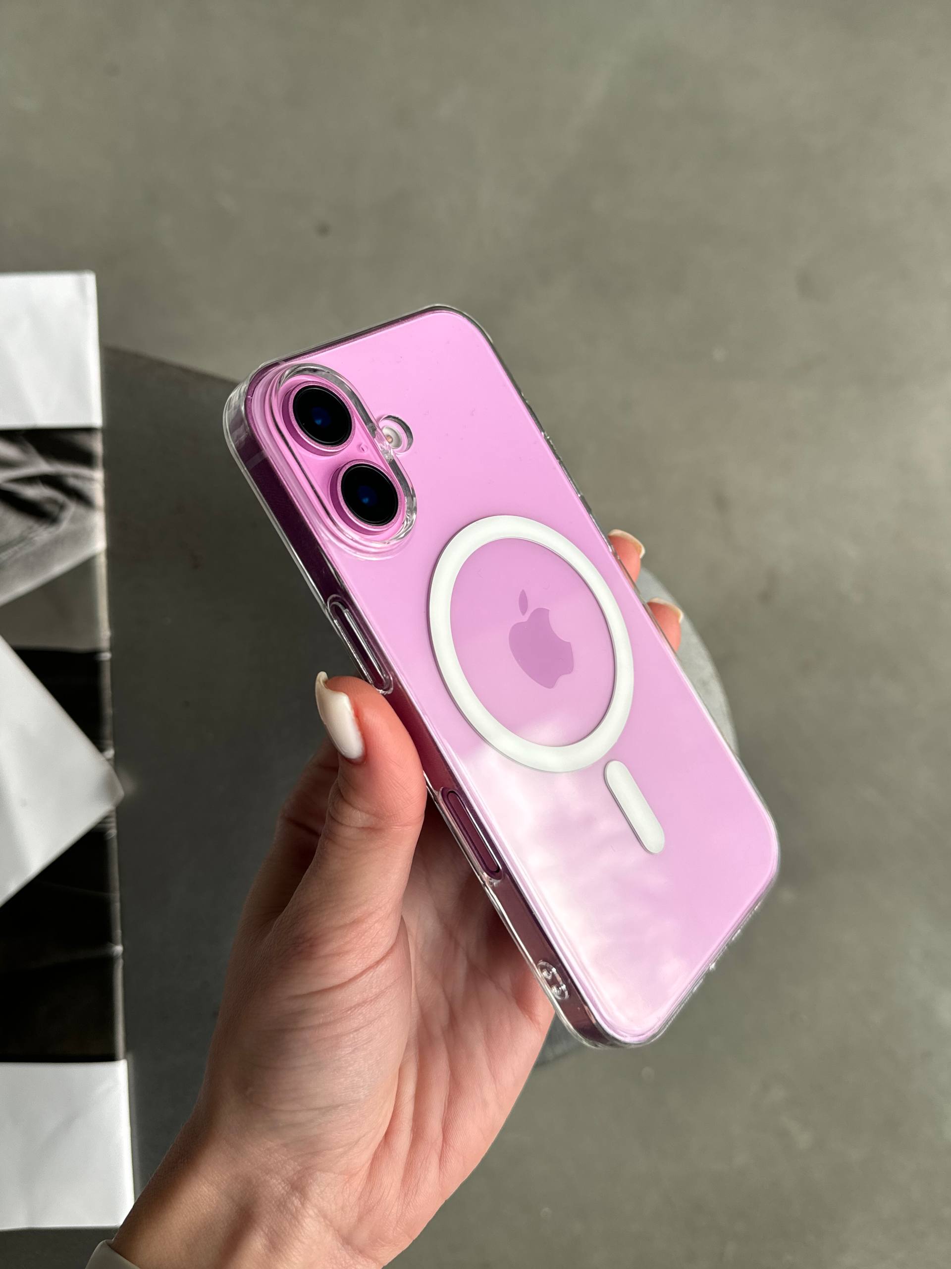 Чохол прозорий Crystal case з Magsafe на iPhone 17