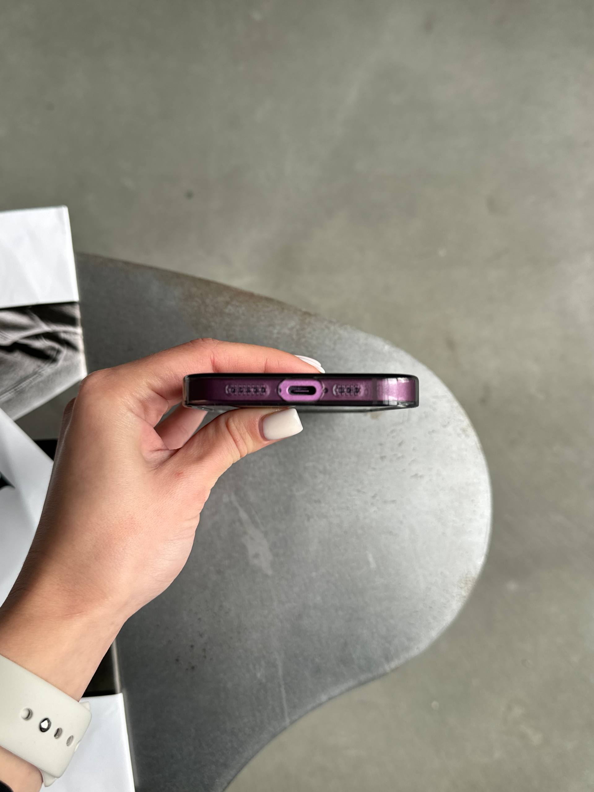 Чохол прозорий Crystal case з Magsafe на iPhone 16 Black