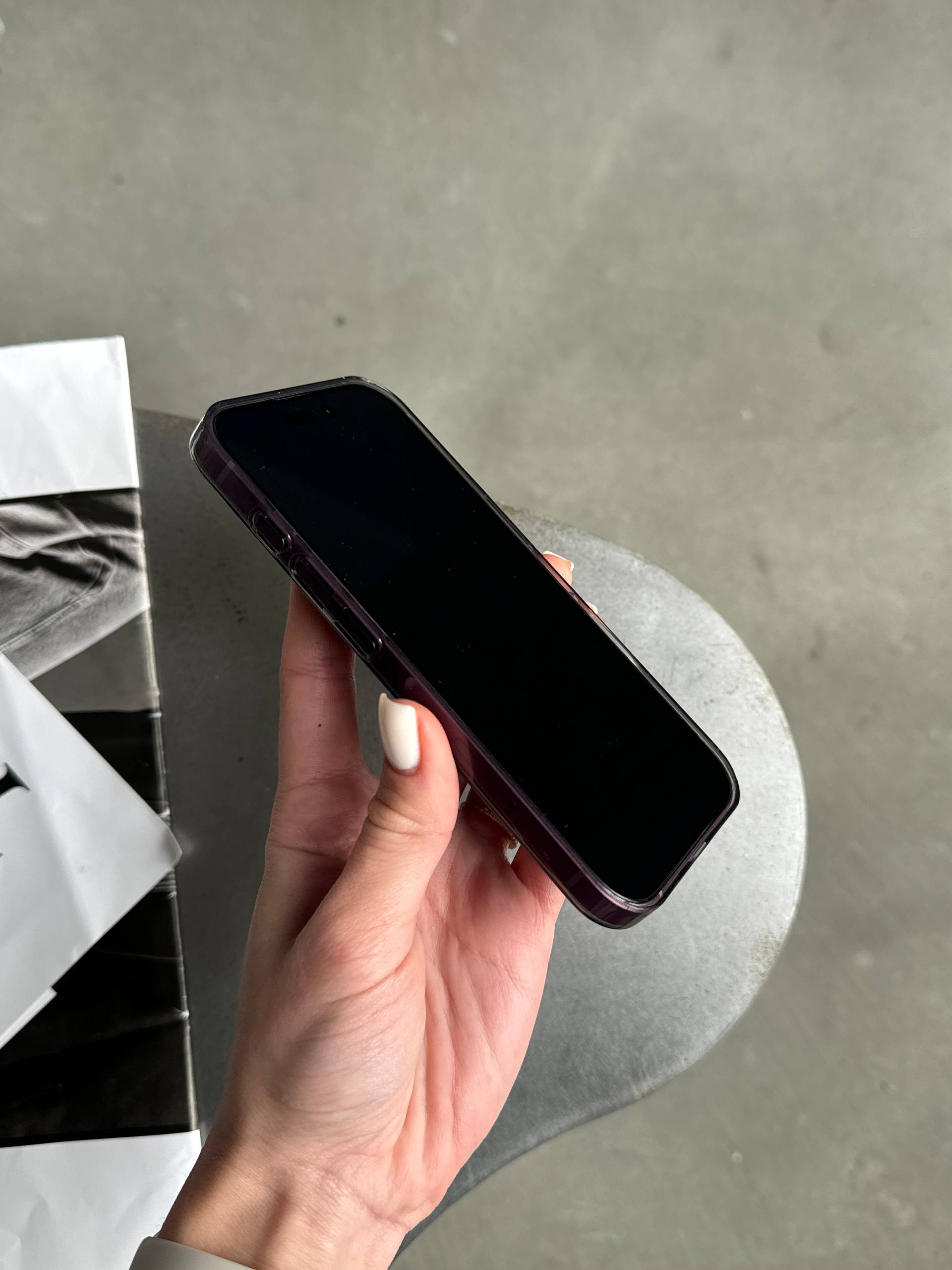 Чохол прозорий Crystal case з Magsafe на iPhone 16 Black