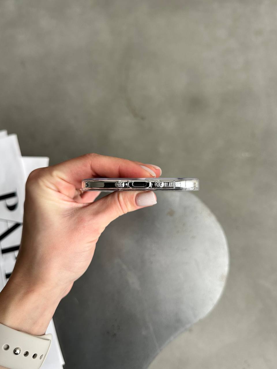Чохол прозорий Crystal case з Magsafe на iPhone 17 Air