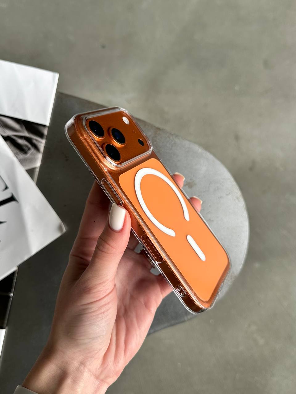 Чехол прозрачный Crystal case с Magsafe на iPhone 17 Pro