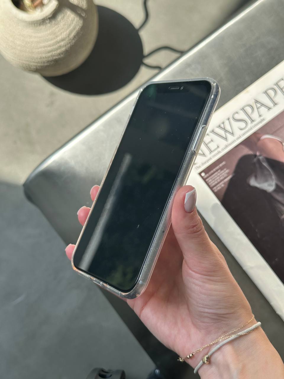 Чохол прозорий Glitter з блискітками на iPhone 11 Pro Max