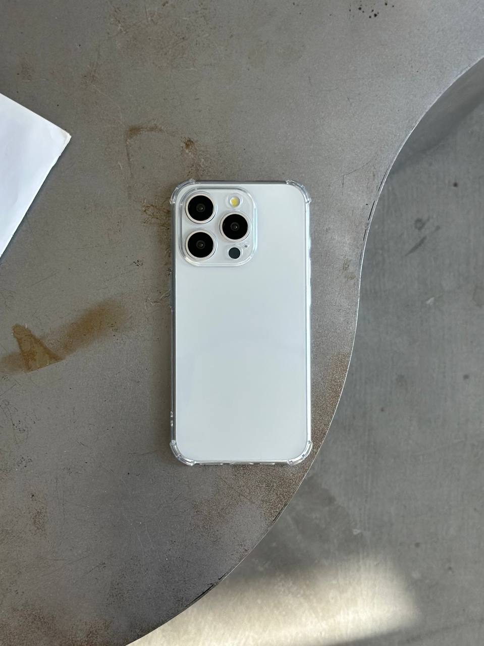Чохол прозорий силіконовий з посиленими кутами закрита камера на iPhone 12 Pro