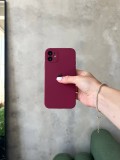 Чохол Silicone case із закритою камерою на iPhone 11 Marsala #35