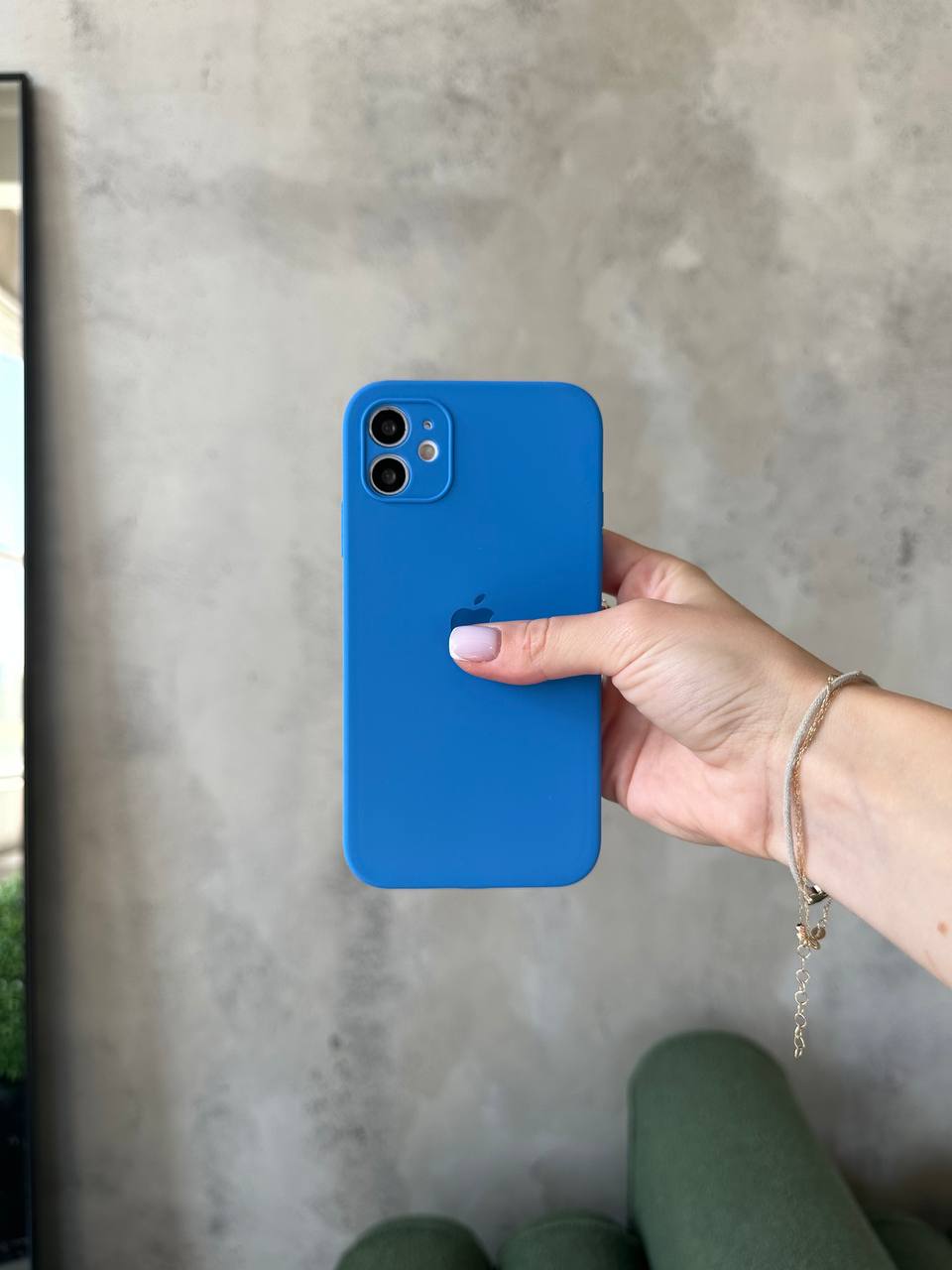 Чехол Silicone case с закрытой камерой на iPhone 11 Royal Blue #03