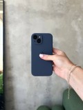 Чохол Silicone case із закритою камерою на iPhone 14+ Midnight Blue #07