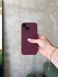 Чохол Silicone case із закритою камерою на iPhone 14+ Plum #47