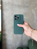 Чохол Silicone case із закритою камерою на iPhone 15 Pro Max Pine Green #46