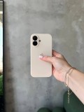 Чохол Silicone case із закритою камерою на iPhone 16 Beige #10