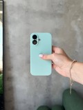 Чохол Silicone case із закритою камерою на iPhone 16 Light Cyan #48