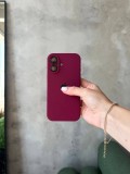 Чохол Silicone case із закритою камерою на iPhone 16 Marsala #35