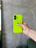 Чохол Silicone case із закритою камерою на iPhone 16 Shiny Green #24