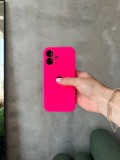 Чохол Silicone case із закритою камерою на iPhone 16 Shiny Pink #23