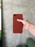 Чохол Silicone case із закритою камерою на iPhone 7+/8+ Brown #42