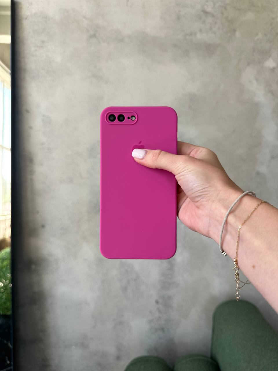 Чохол Silicone case із закритою камерою на iPhone 7+ / 8+ Dragon Fruit #32