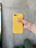 Чохол Silicone case із закритою камерою на iPhone 7+/8+ Yellow #04