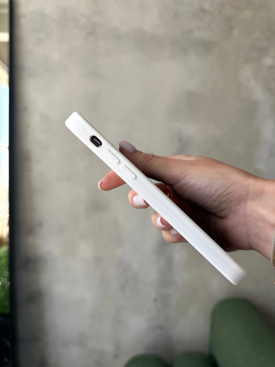 Чохол Silicone case із закритою камерою на iPhone X/XS White #08