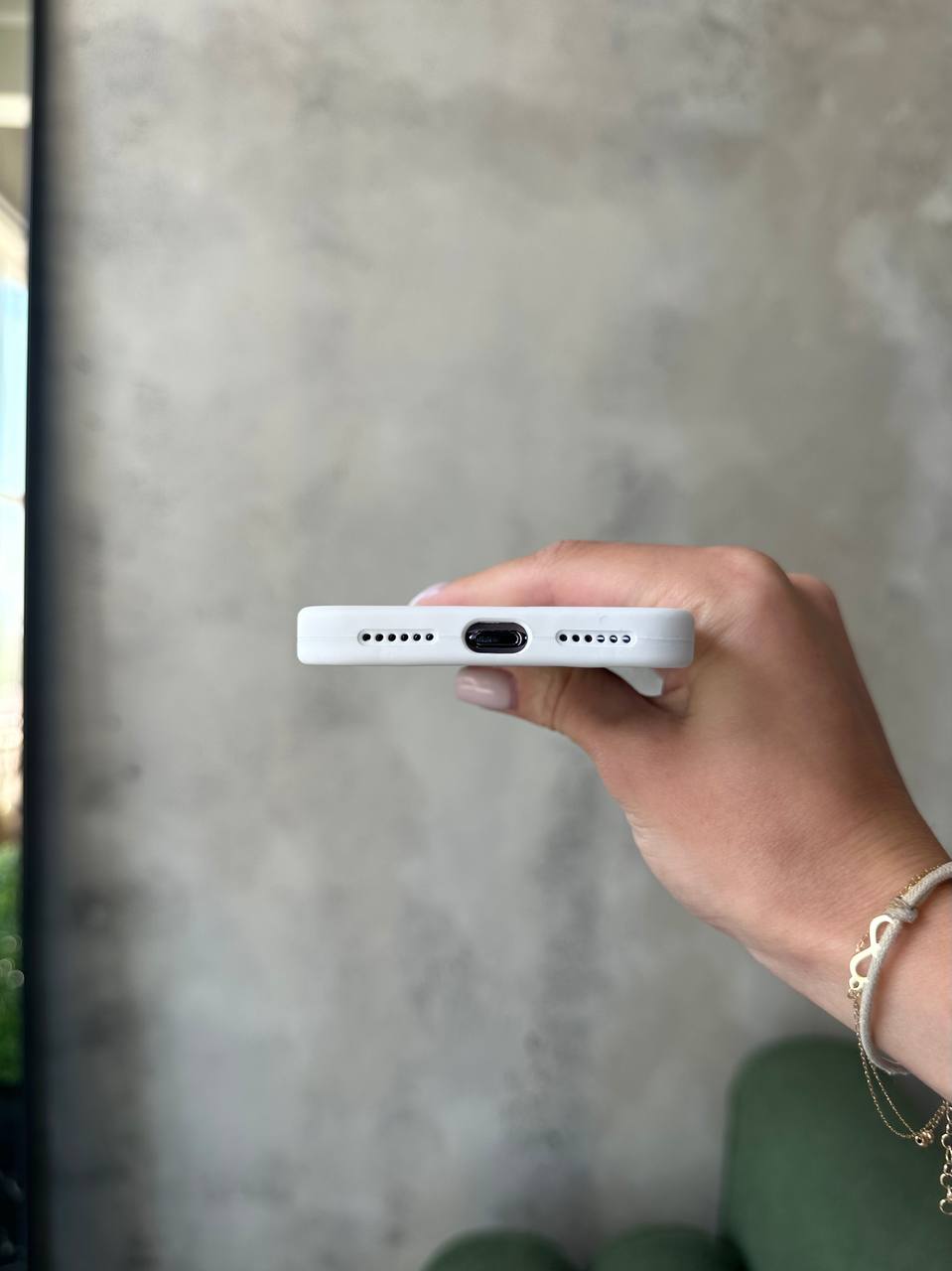 Чохол Silicone case із закритою камерою на iPhone X/XS White #08