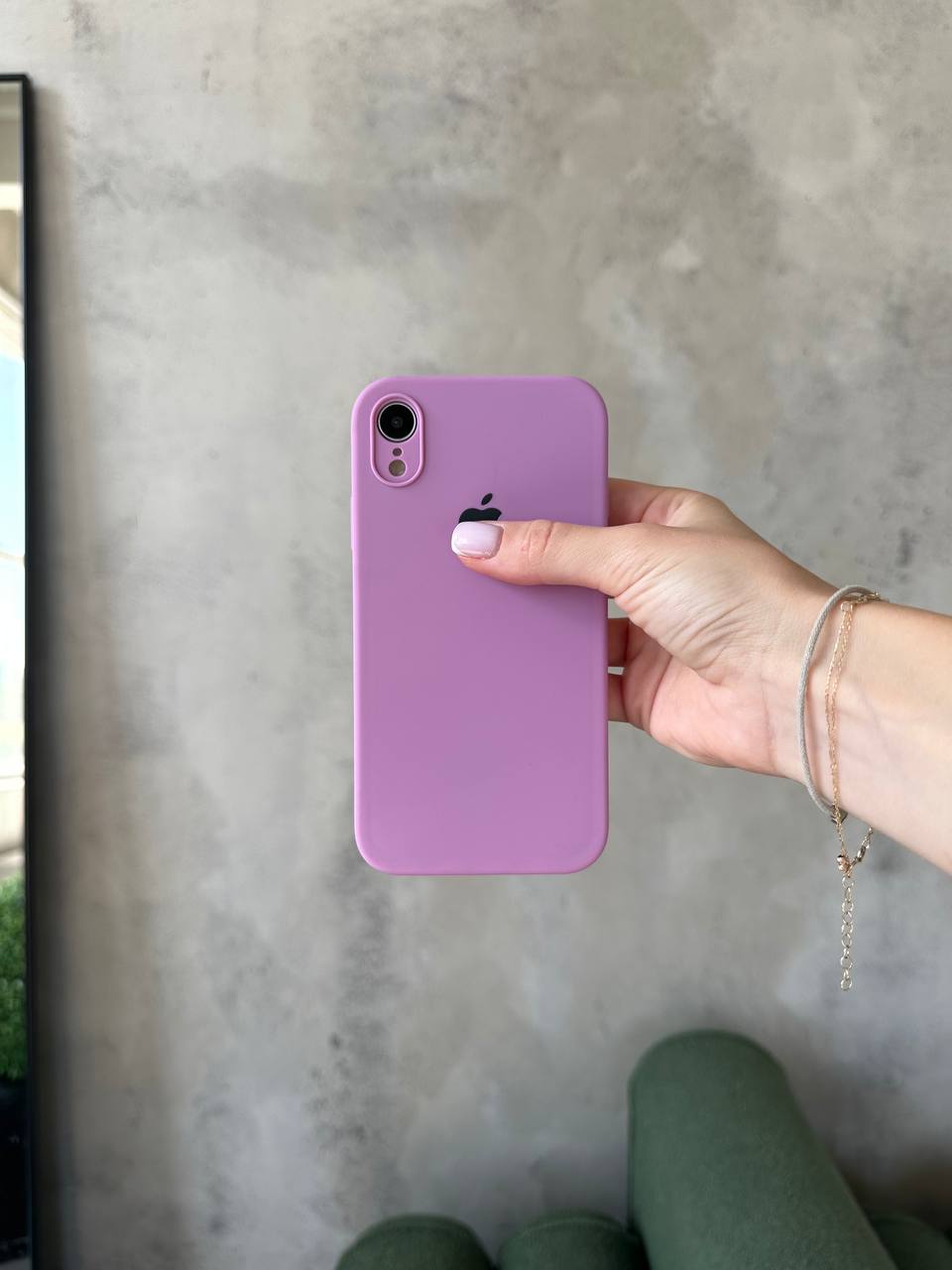 Чохол Silicone case із закритою камерою на iPhone XR Mauve #60
