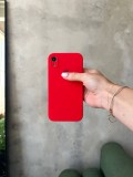 Чохол Silicone case із закритою камерою на iPhone XR Red #11