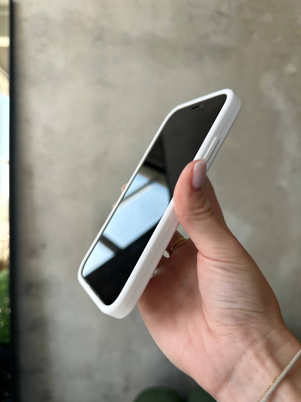 Чехол Silicone case с закрытой камерой на iPhone XR White #08